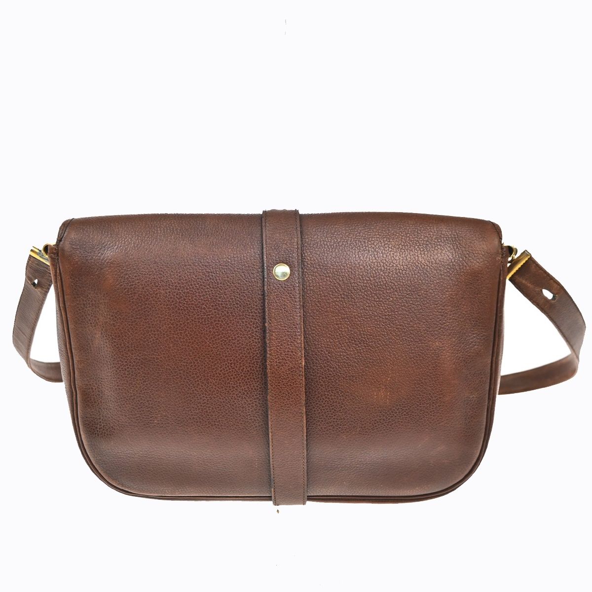 Dior Shoulder Bag Vintage Brown Leather — view 3