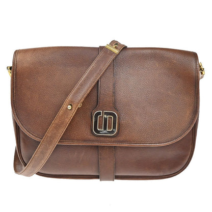 Dior Shoulder Bag Vintage Brown Leather