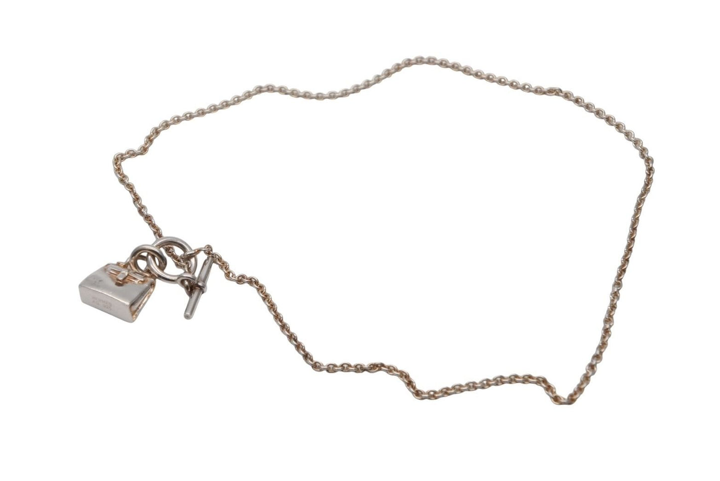 Hermes Necklace Choker Amulette Kelly 925 Sterling Silver