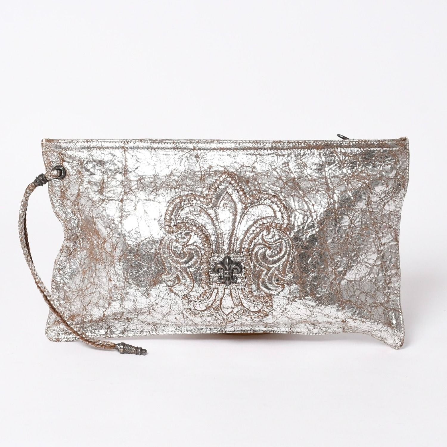 Chrome Hearts BS Flare Clutch Flat 925 Sterling Silver Metallic