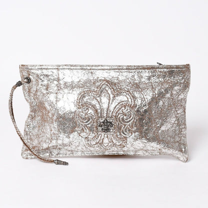 Chrome Hearts BS Flare Clutch Flat 925 Sterling Silver Metallic