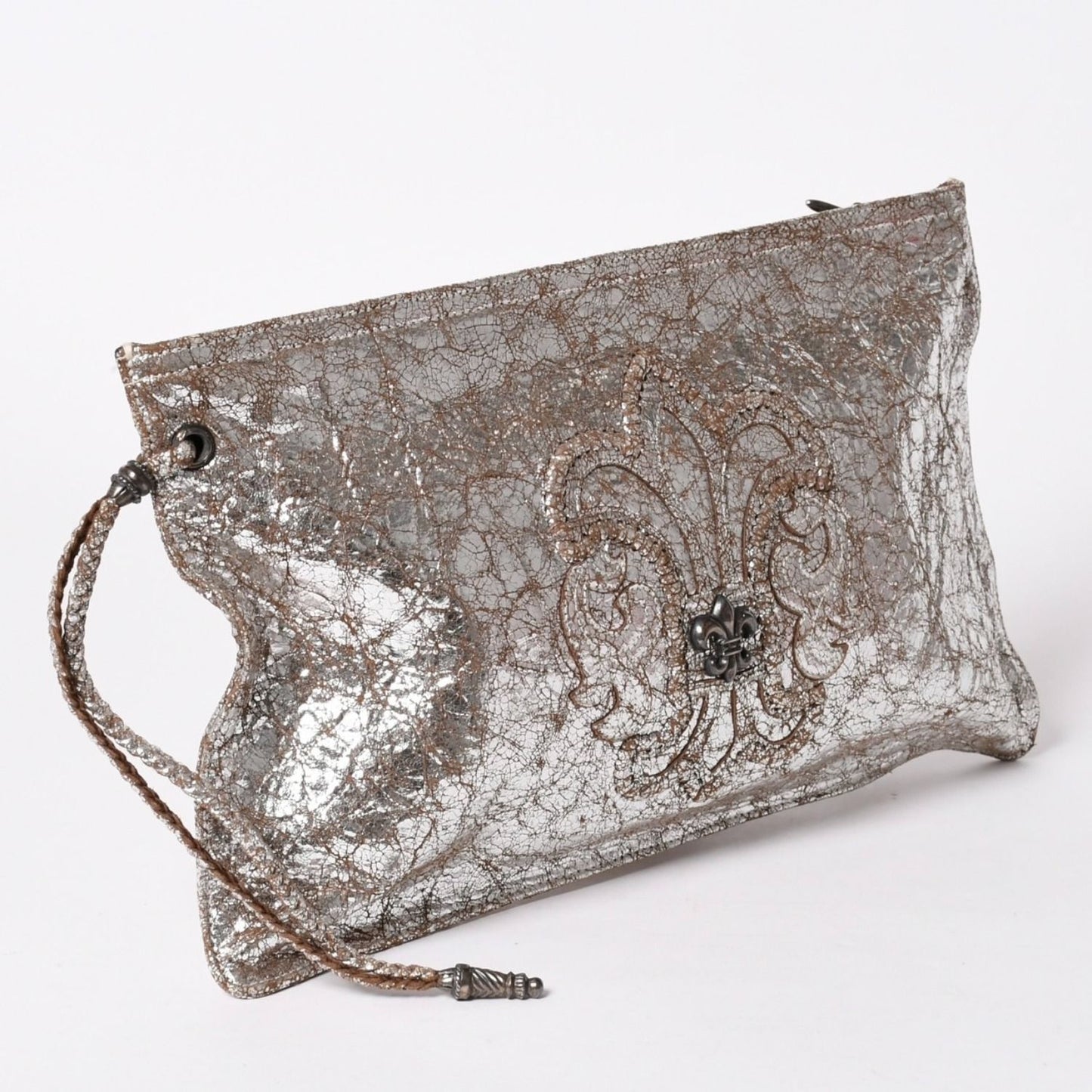Chrome Hearts BS Flare Clutch Flat 925 Sterling Silver Metallic — view 3