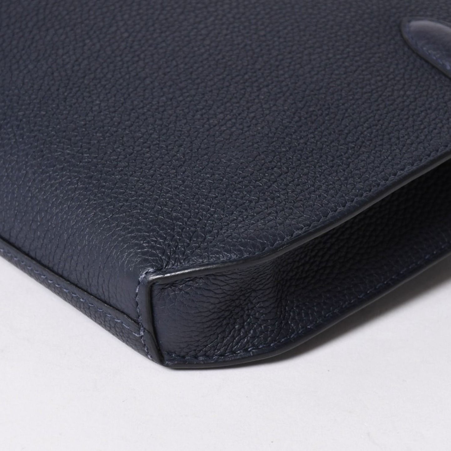 Hermes Clutch Kelly Depeches 25 Bleu Nuit Silver — view 8