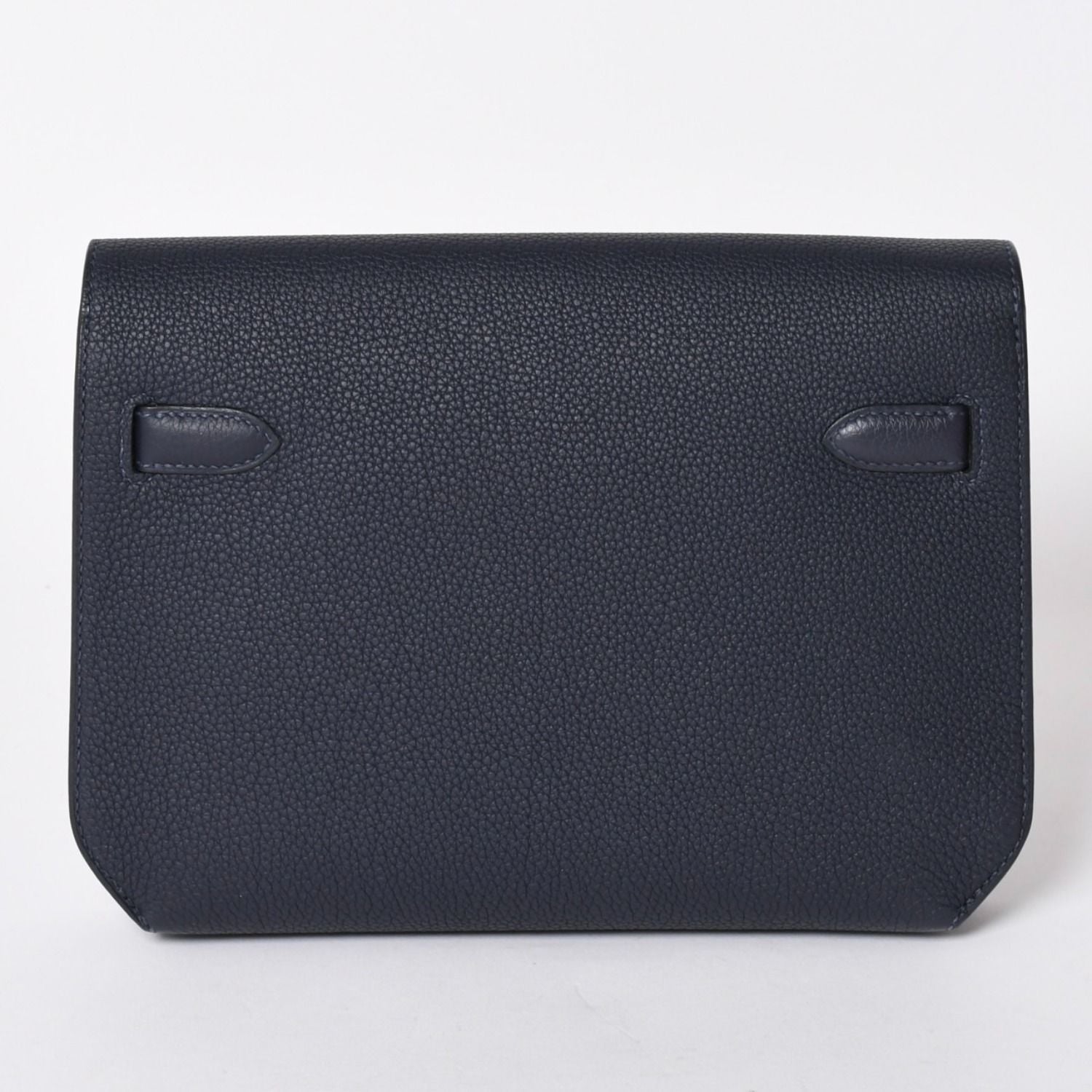 Hermes Clutch Kelly Depeches 25 Bleu Nuit Silver — view 2