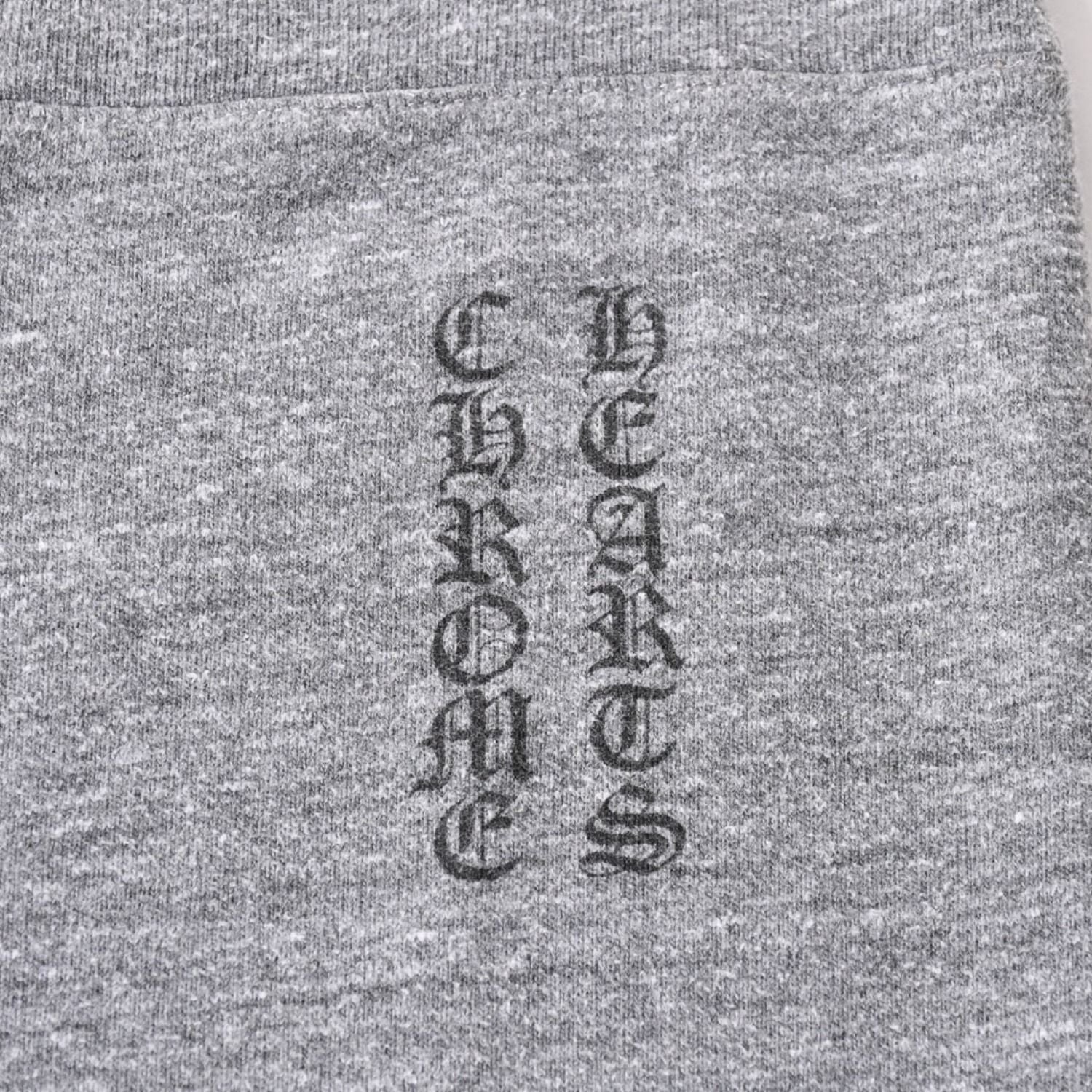 Chrome Hearts Vintage English Logo Sweatpants Jogger Pants S Heather Gray — view 4