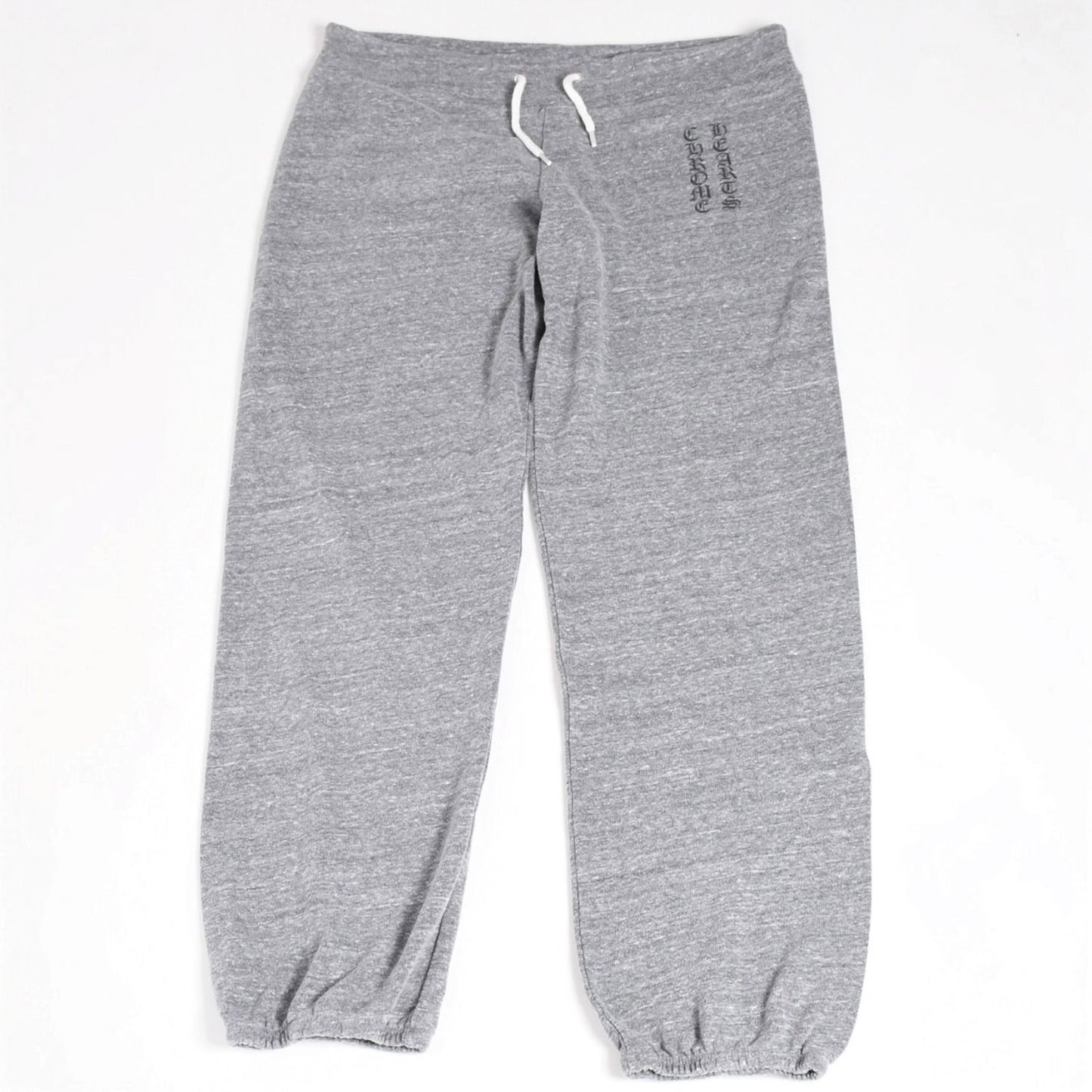 Chrome Hearts Vintage English Logo Sweatpants Jogger Pants S Heather Gray