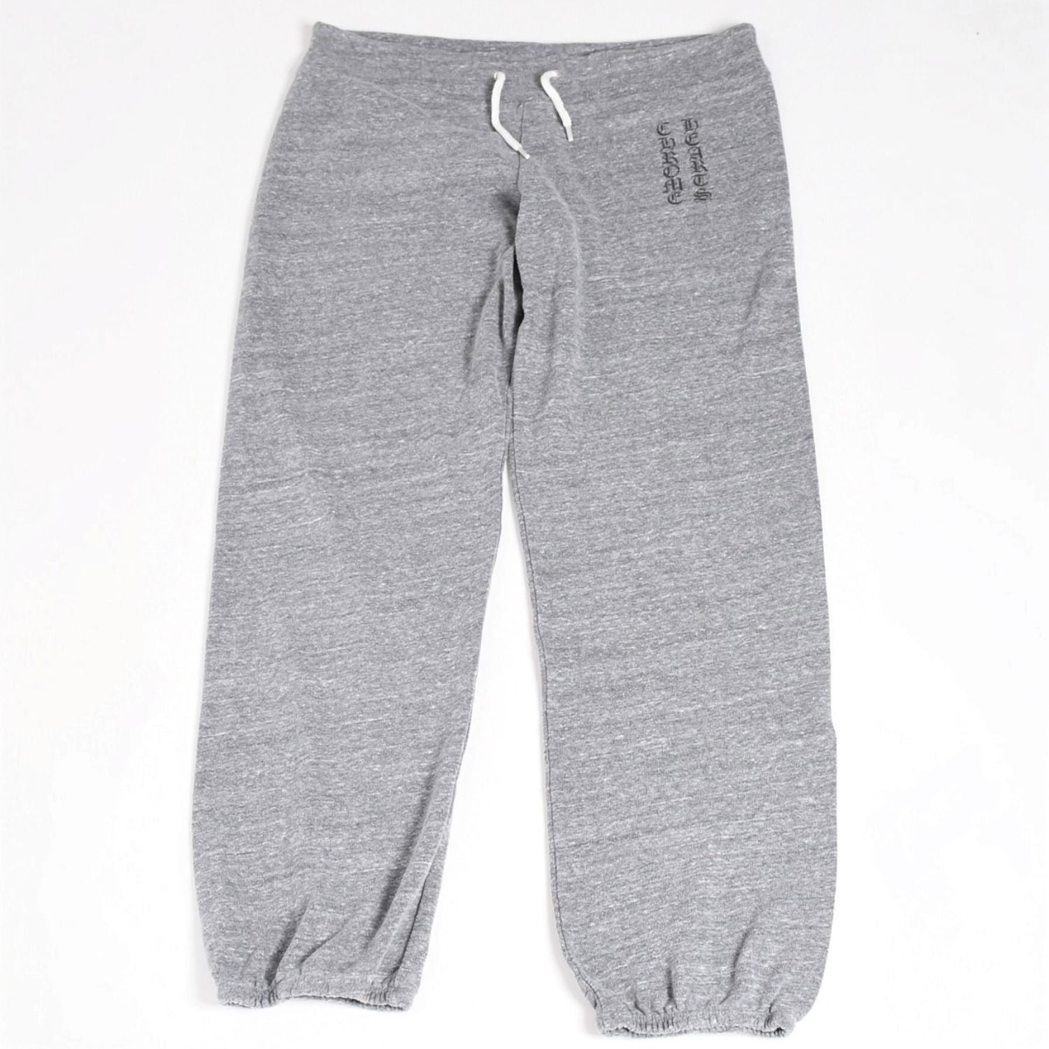 Chrome Hearts Vintage English Logo Sweatpants Jogger Pants S Heather Gray