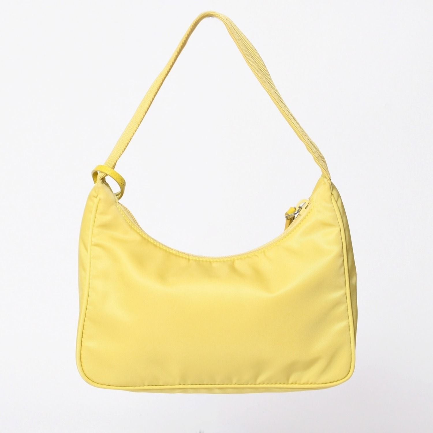 Prada Re Edition 2000 Handbag Bag Triangle Logo Nylon Yellow — view 2
