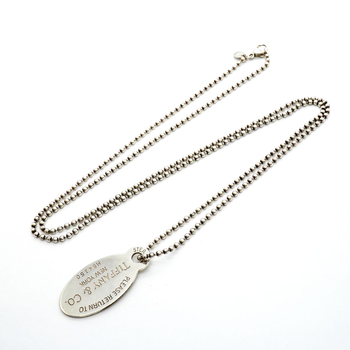 Tiffany & Co Necklace Return to Ball Chain Oval Silver — view 3
