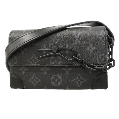 Louis Vuitton Shoulder Bag Monogram Eclipse Steamer Wearable Wallet Black