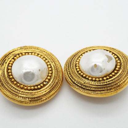 Chanel Earrings Vintage Round — view 6