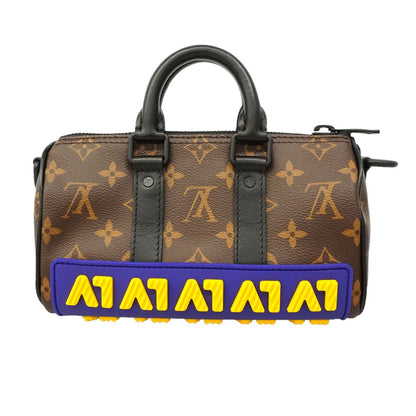 Louis Vuitton Handbag Monogram LV Rubber Keepall XS Brown 2-Way Bag — view 8
