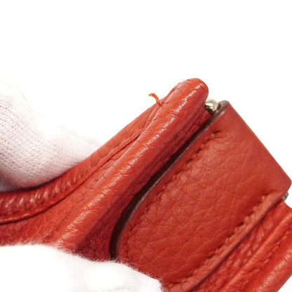 Hermes Shoulder Bag Evelyne 3 PM Taurillon Clemence Rouge Kazak Silver — view 7