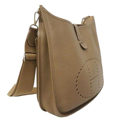 Hermes Shoulder Bag Evelyne 3 GM Taurillon Clemence Etoupe — view 2