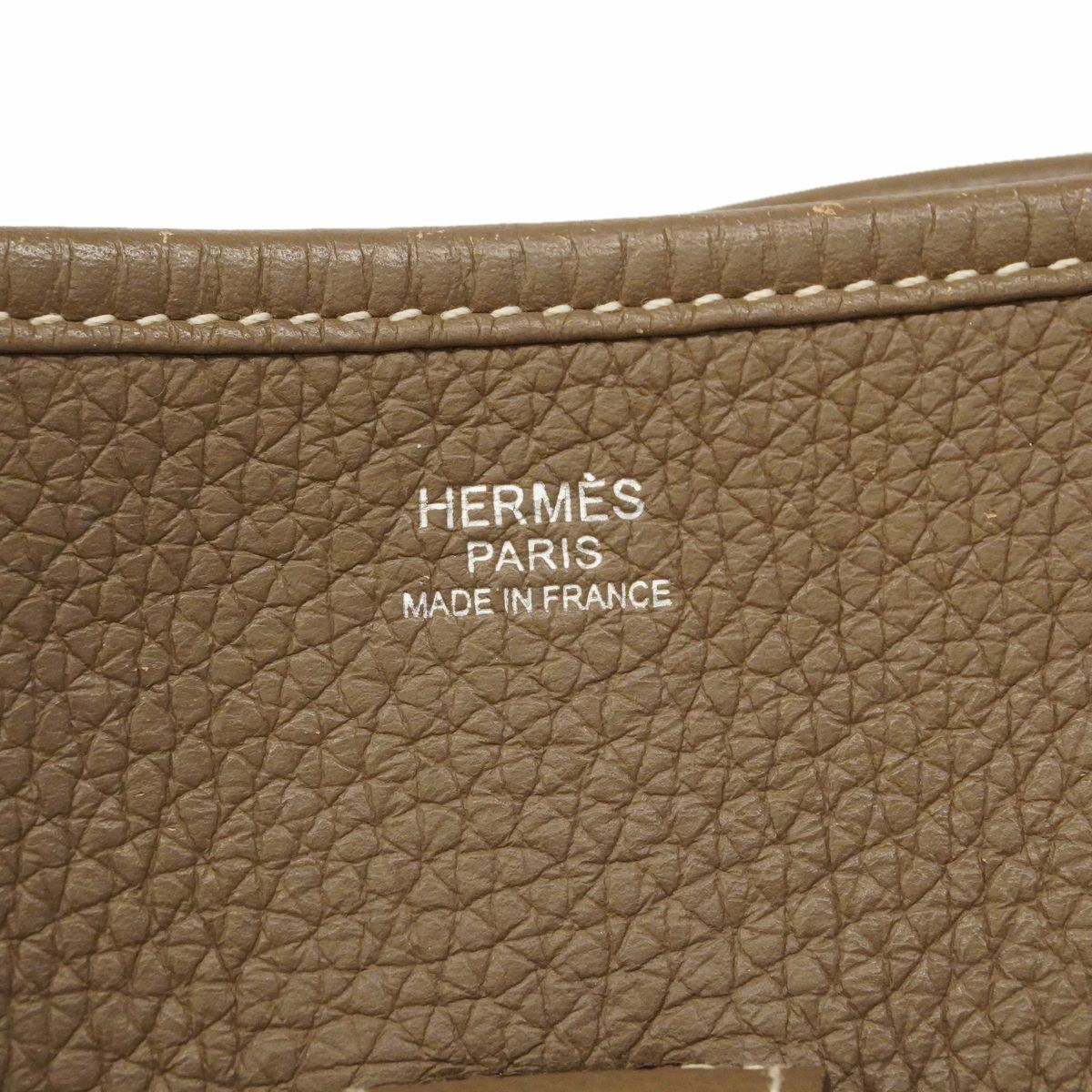 Hermes Shoulder Bag Evelyne 3 GM Taurillon Clemence Etoupe — view 5