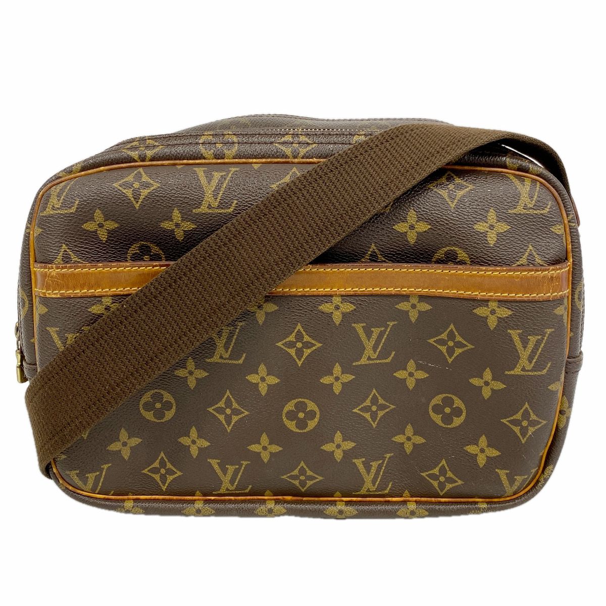 Louis Vuitton Shoulder Bag Monogram Reporter PM Brown