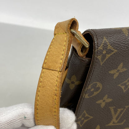 Louis Vuitton Shoulder Bag Monogram Musette Salsa Short Strap Brown — view 8