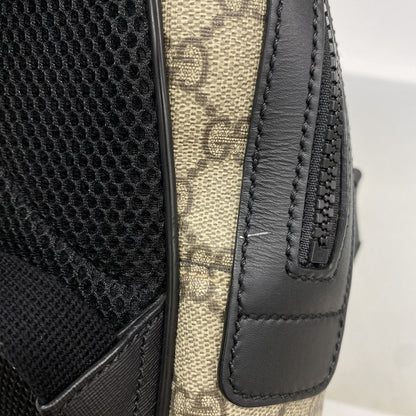 Gucci Backpack GG Supreme Brown Black Silver — view 7