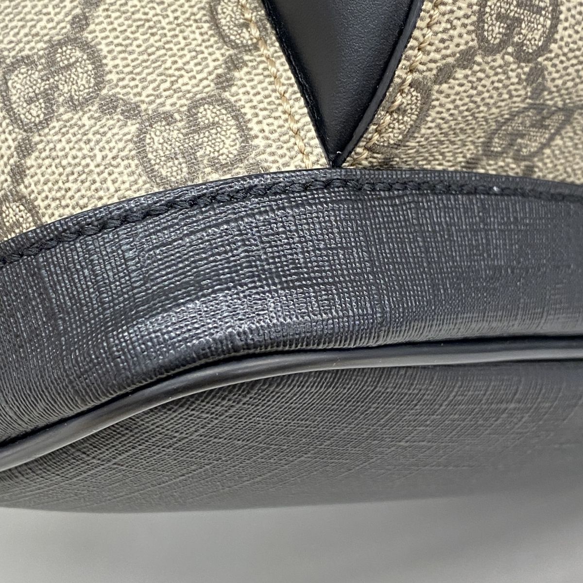 Gucci Backpack GG Supreme Brown Black Silver — view 6