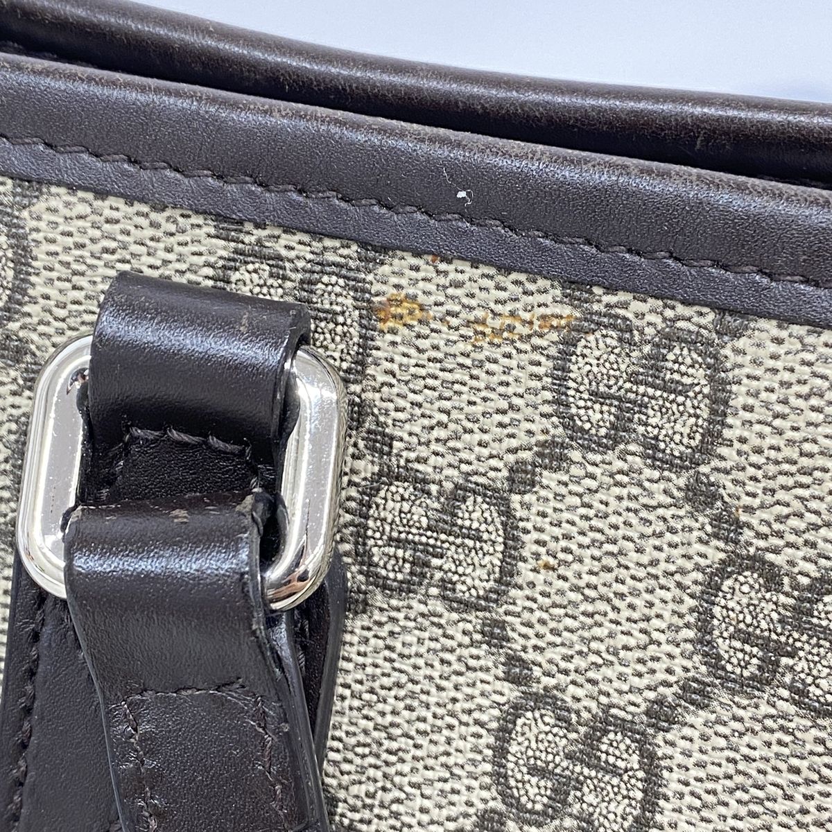 Gucci Handbag GG Supreme Brown Silver 2-Way Bag — view 7