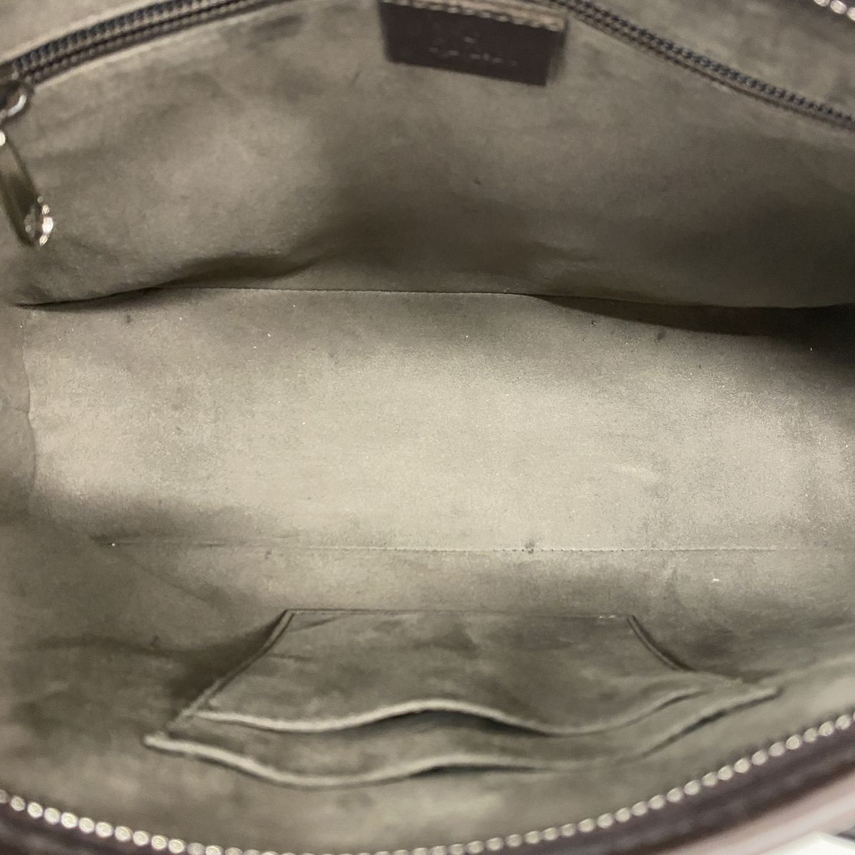 Gucci Handbag GG Supreme Brown Silver 2-Way Bag — view 4