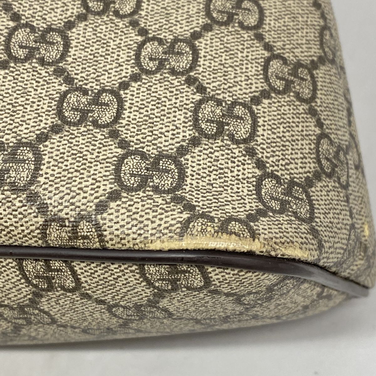 Gucci Handbag GG Supreme Brown Silver 2-Way Bag — view 6
