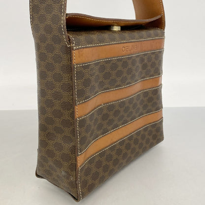 Celine Shoulder Bag Macadam Brown Gold — view 2