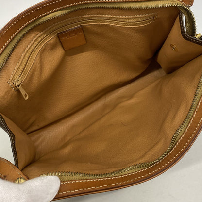 Celine Clutch Macadam Brown Gold — view 4