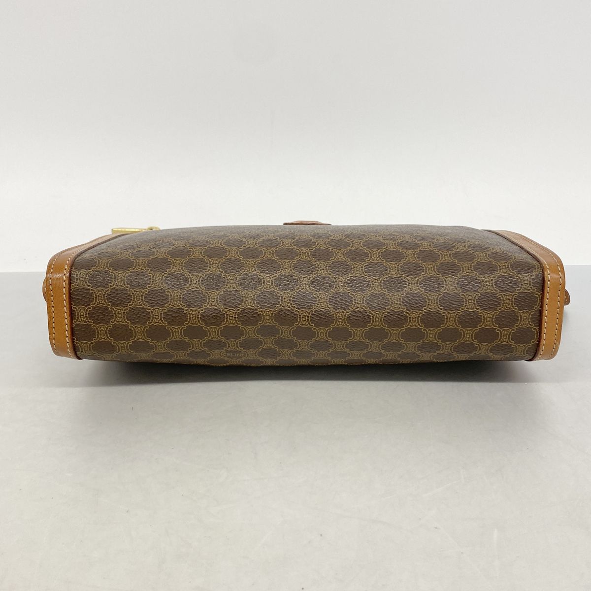 Celine Clutch Macadam Brown Gold — view 3