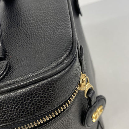Chanel Vanity Bag Caviar Leather Black Gold — view 6