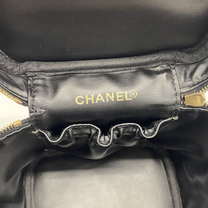 Chanel Vanity Bag Caviar Leather Black Gold — view 5