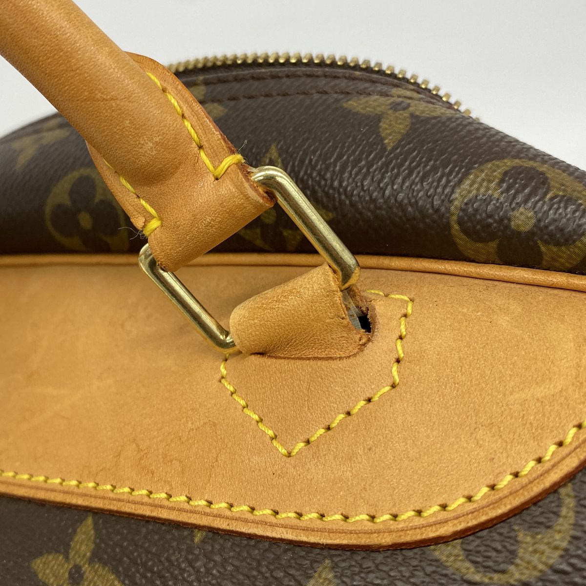 Louis Vuitton Handbag Monogram Deauville Brown — view 7