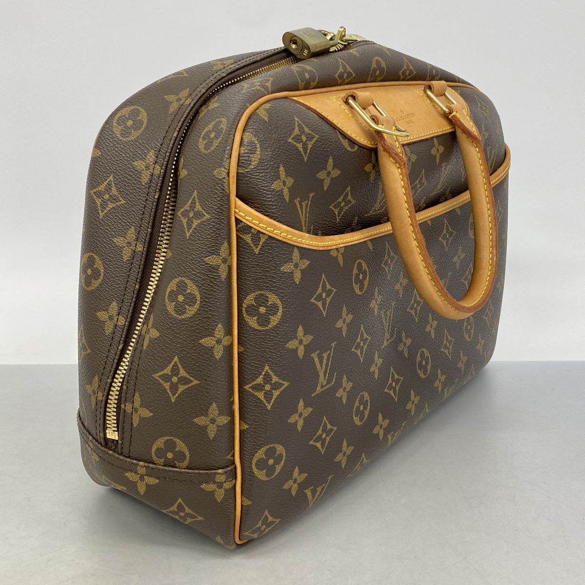 Louis Vuitton Handbag Monogram Deauville Brown — view 2