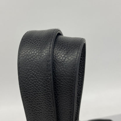 Chanel Chain Tote Bag Quilted Caviar Leather Black Gold — view 8