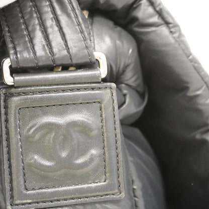 Chanel Shoulder Bag Coco Cocoon Nylon Black Silver — view 7