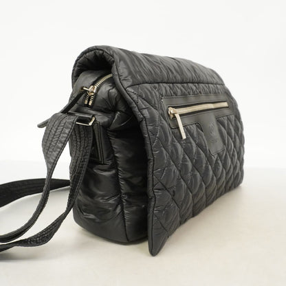 Chanel Shoulder Bag Coco Cocoon Nylon Black Silver — view 2