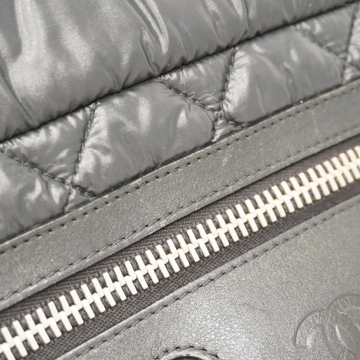 Chanel Shoulder Bag Coco Cocoon Nylon Black Silver — view 6