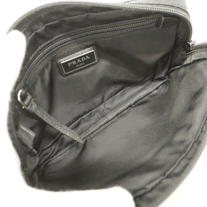 Prada Belt Bag Tessuto Nylon Black Silver — view 4