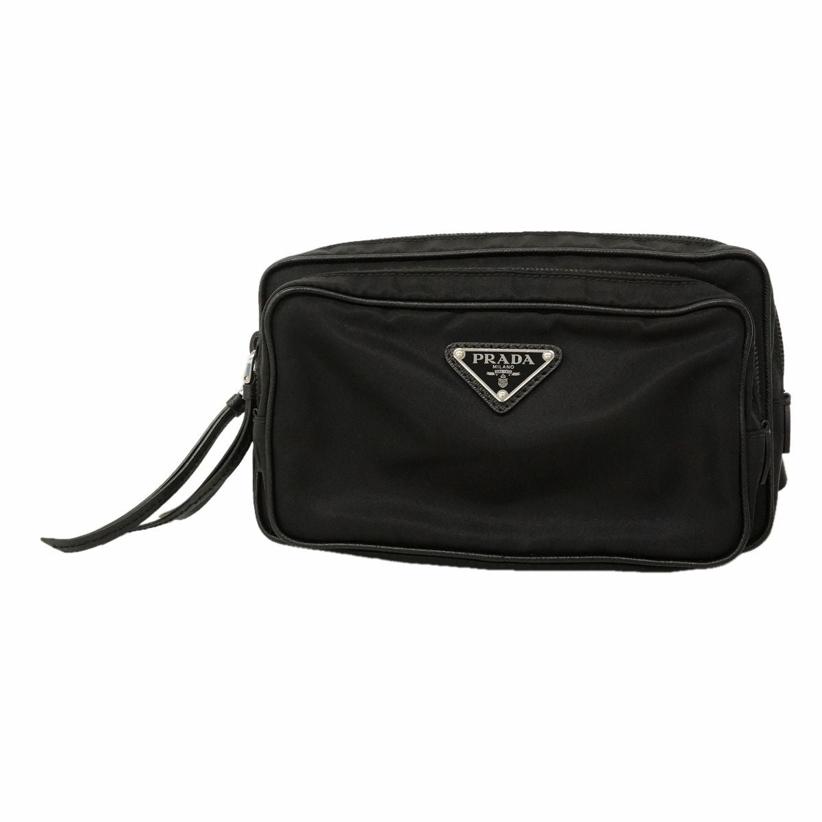 Prada Belt Bag Tessuto Nylon Black Silver