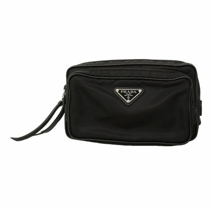 Prada Belt Bag Tessuto Nylon Black Silver