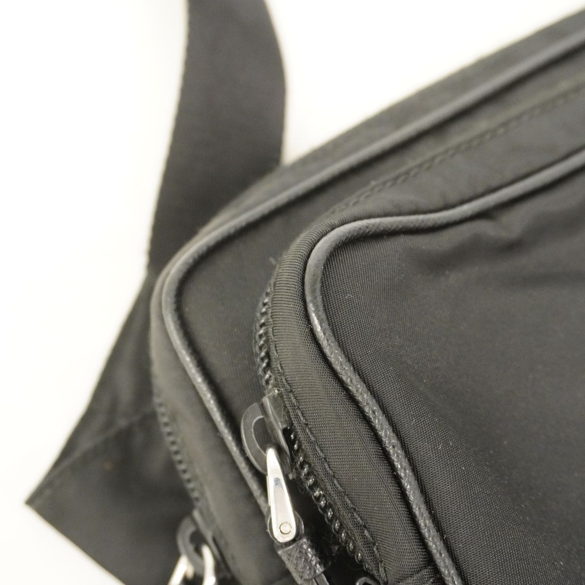 Prada Belt Bag Tessuto Nylon Black Silver — view 6