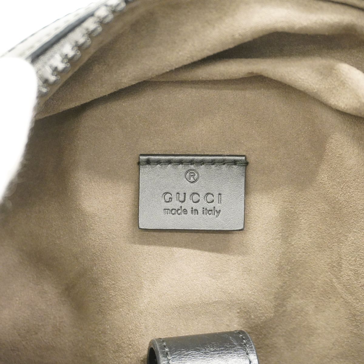 Gucci Backpack GG Supreme Brown Black Silver — view 5