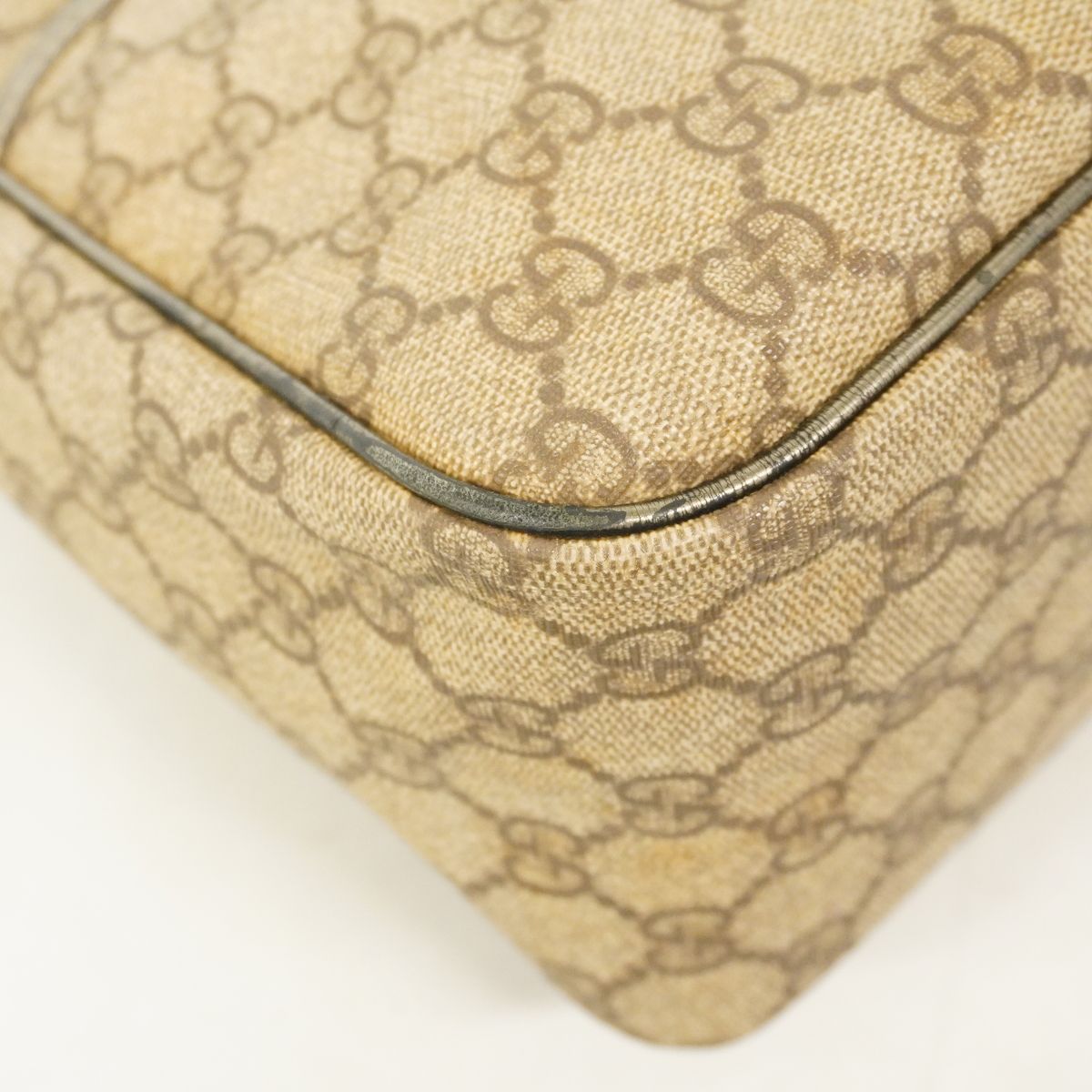 Gucci Shoulder Bag GG Supreme Brown Gold — view 6