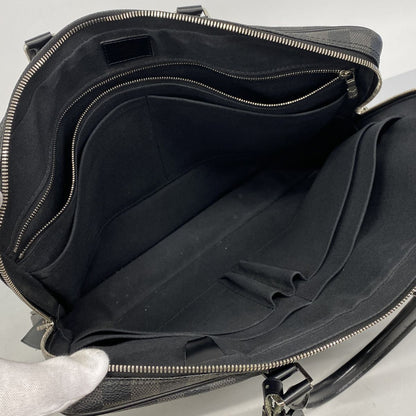 Louis Vuitton Briefcase Damier Graphite Porte Documents Voyage Black Gray — view 4