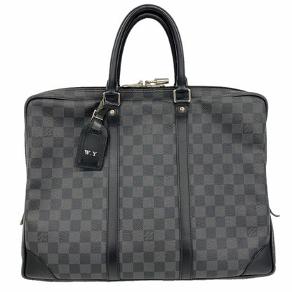 Louis Vuitton Briefcase Damier Graphite Porte Documents Voyage Black Gray
