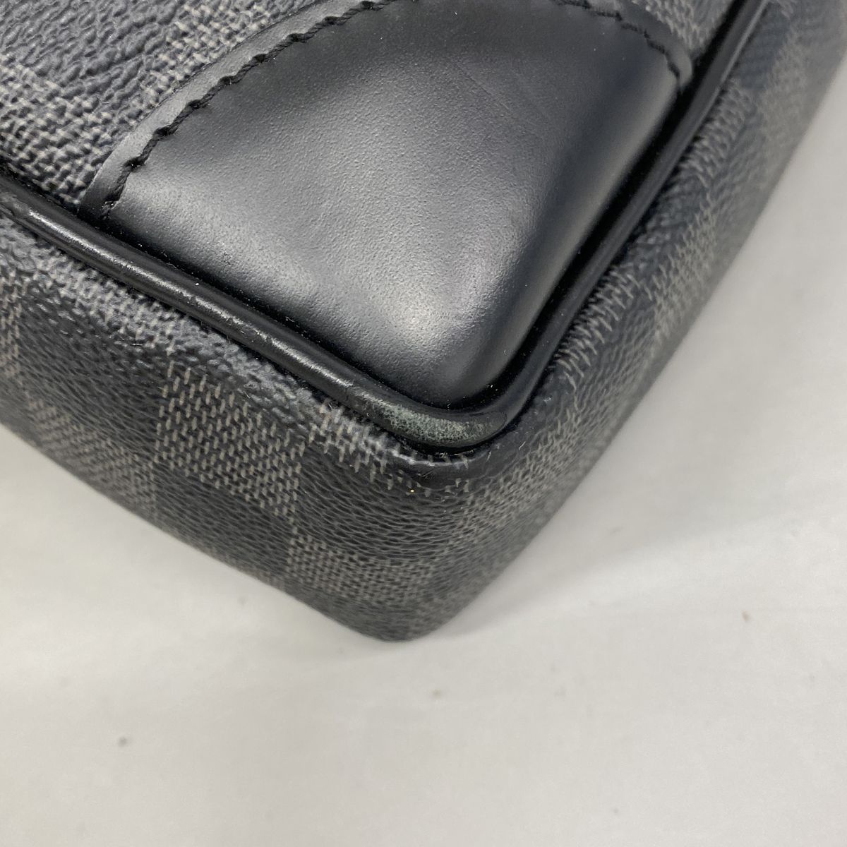 Louis Vuitton Briefcase Damier Graphite Porte Documents Voyage Black Gray — view 7