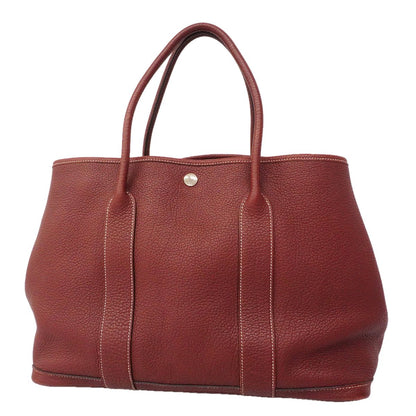Hermes Tote Bag Garden Party PM Negonda Rouge Ash Silver