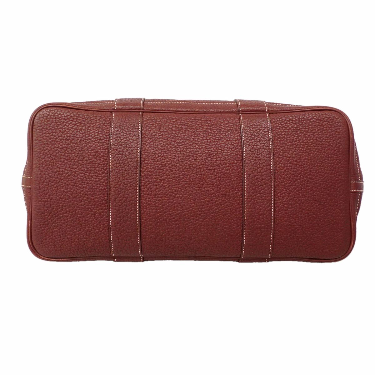 Hermes Tote Bag Garden Party PM Negonda Rouge Ash Silver — view 3