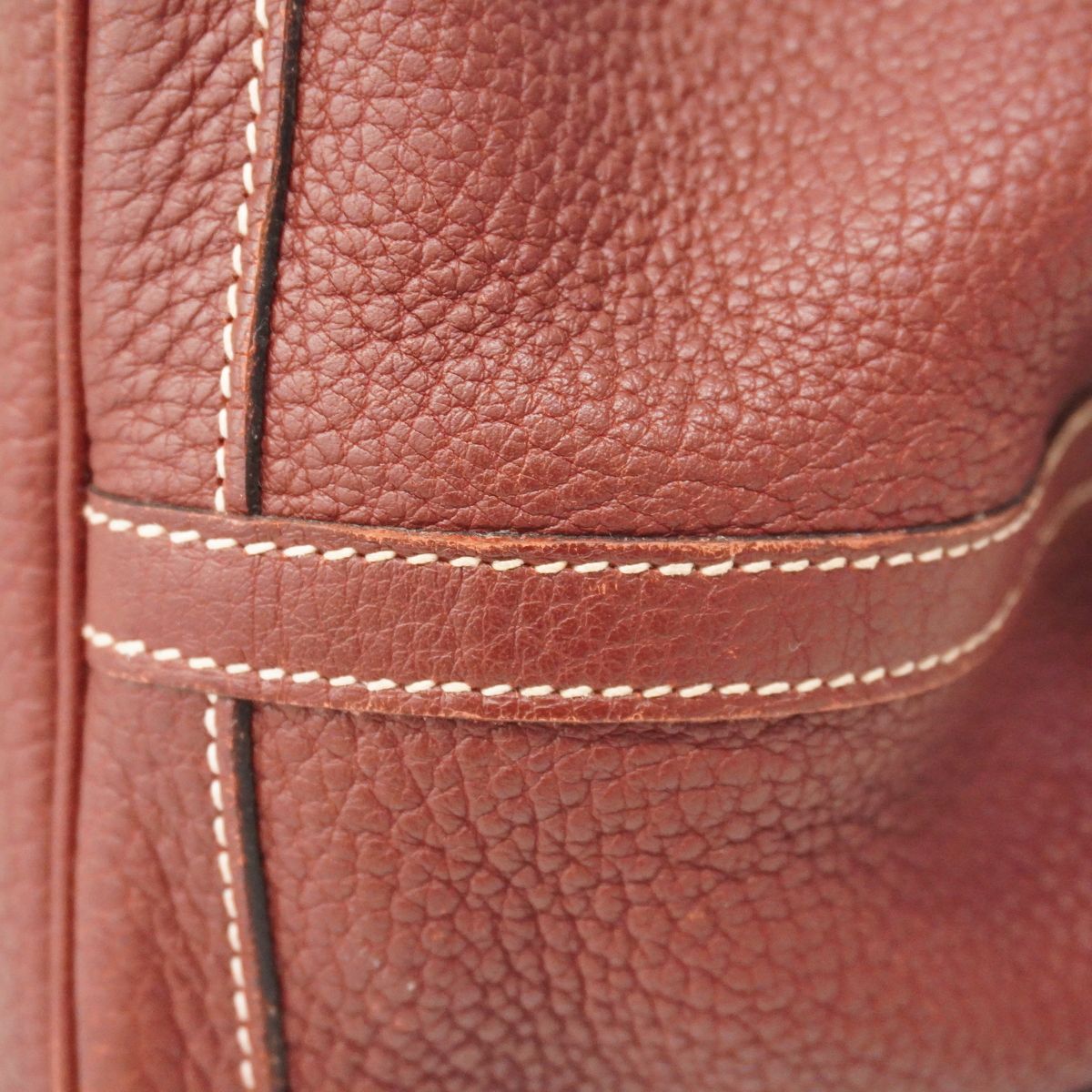 Hermes Tote Bag Garden Party PM Negonda Rouge Ash Silver — view 8