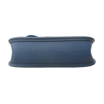 Hermes Shoulder Bag Evelyne TPM Taurillon Clemence Deep Blue Silver — view 3
